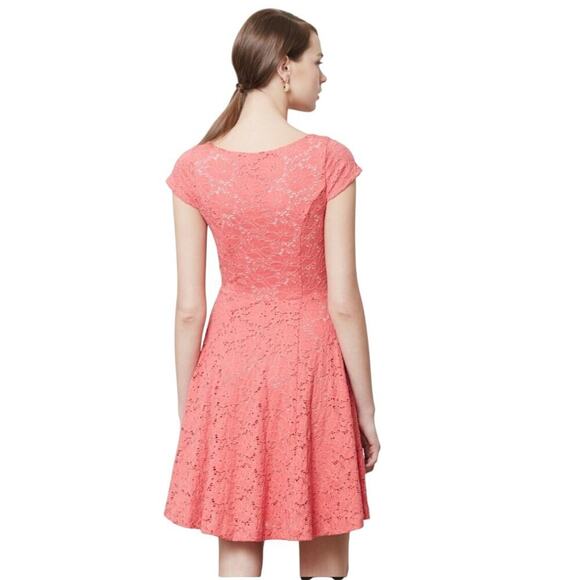 Anthropologie Maeve women's Dayflower lace dress pink small Coquette Feminine - Picture 2 of 12